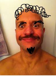 What can make me look better with a handlebar mustache?