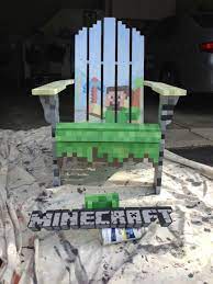 minecraft chair for fundraiser minecraft room minecraft chairs minecraft designs