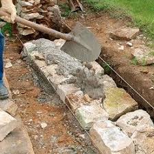 Tutoriel Comment Remonter Un Mur De Pierre Mur En Pierre Parement Pierre Exterieur Muret En Pierre