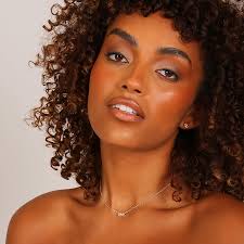 April Diamond Birthstone Necklace Silver