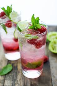 Raspberry Mojito With Simple Syrup Granulated Sugar Water Fresh Mint Fresh Raspberries Lime White Rum Simple S Yummy Drinks Perfect Drinks Summer Drinks