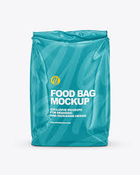 Matte Food Bag Mockup Front View Yellow Author