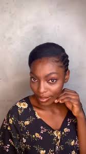 Simple natural hairstyle