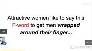 Frequently such words are presented as being part of a divine, adamic, or other secret or empowered language. F Word Ad For Makegirlschaseyou Com Youtube