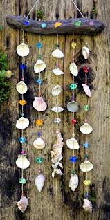 Wind Chimes Mobile Shells Acryl Garden Decoration Gift Handmade Unique Glass Beads Summer Mood Sea Beach Balcony Terrace Bath Wind Chimes Glass Beads Garden Decor