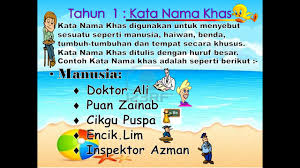 Guru, doktor, ayah, perempuan binatang : Kata Nama Khas Tahun 1 Youtube