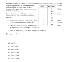 For The Following Problems Assume 1 Kilobyte Kb