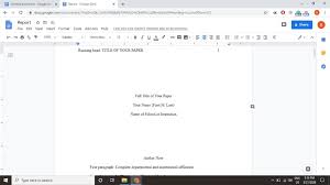 Table of contents is considered a useful channel for understanding the nature of the written document. Apa Format Template Google Docs In 2021 Apa Format Template Apa Template Google Apps For Work