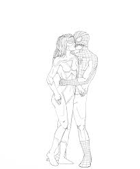 A study of rodin's kiss in his studio drawing. Spider Kiss Worlds On Paper