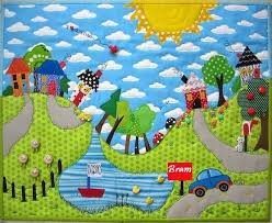 Prendre La Route Couette Bebe Couette De Poupee Couture De Patchwork