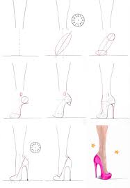 A Step By Step Tutorial On How To Draw High Heels Fashion Drawing Tutorial Fashion Illustration Tutorial Fashion Illustrations Techniques