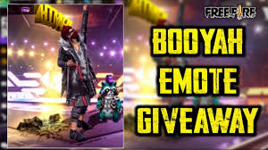 Re emote (permanent) reward for free! Free Fire Booyah Emote Giveaway Ankur Sharma Is Live Youtube