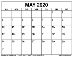 May 2022 calendar with holidays. Free Printable May 2021 Calendars