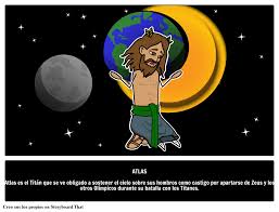 Estaban relacionados con conceptos básicos o primordiales. Titanes Griegos Atlas De La Mitologia Griega Portador De Los Cielos
