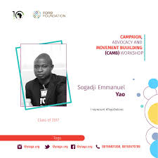 Chukwuma, who was the regional director, ford foundation, west africa, began as a student union leader in the 1980s. Uzivatel Nottooyoungtorun Na Twitteru Introducing The New Set Of Movement Builders The Camb2017 Class Cutting Across States In Nigeria And Some Parts Of West Africa Youths Are Raring To Go Fordfoundation Https T Co Vz5zllsmpd