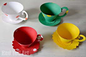 100pc/pack disposable plastic milk tea cups beverage juice cups takeaway drinking package customized. Paper Teacup Printable Tea Party Games Red Ted Art Make Crafting With Kids Easy Fun