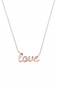 Love Necklace Rose Gold Necklace Gold Love Necklace Gift For Her 14k Gold Necklace Rose Gold Love Womens N Rose Gold Necklace Gold Necklace Love Necklace