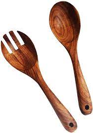 Keep your utensils organized in a stylish manor with this food network utensil caddy. Kalinco Acacia Wood Salad Servers With Salad Spoon And Fork Set Kitchen Utensils Natural Handmade Cookware Amazon De Home Kitchen