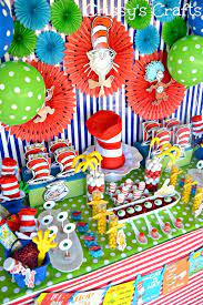We Partnered With Party City To Celebrate Dr Seuss Birthday And Read Across America Week Her Dr Seuss Birthday Party Dr Seuss Party Decorations Seuss Party