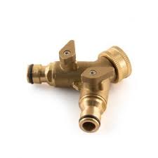 Dual Brass Garden Hose Tap Connector 19803 Garden Hose Fittings