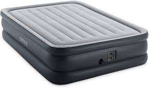 Amazon Com Intex Dura Beam Standard Series Essential Rest Airbed With Built In Electric Pump Bed Height 20 Queen Sports Air Bed Intex Guest Room Office