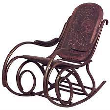 Austrian Bentwood Scroll Leather Rocking Chair In 2021 Rocking Chair Bentwood Rocking Chair Diy Rocking Chair