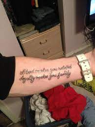 It's loyalty that makes you family. ― chris diaz, for blood and loyalty Pin On Tattoos