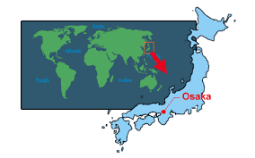 Kita, minami and osaka castle area map. Map Transportation Mobio