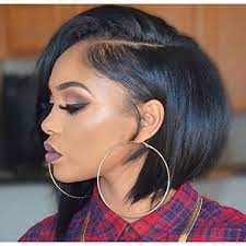 82 49 Human Hair Lace Front Wig Bob Style Brazilian Hair Straight Yaki Wig 130 Density 8 12 Inch With Baby Hair Natural Hairline African American Wig 100 H Short Hair Styles For