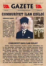 Cumhuriyet Bayrami Sinif Bilgi