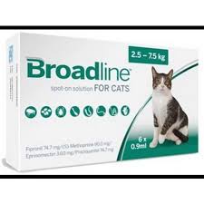 Broadline Spot On Solution For Large Cats 2 5 7 5kg 6 Pack Ourpetworld Net