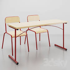 3d Models Table Chair Atlas 2 School Chair Table School Chairs Table And Chairs Chair