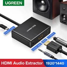 Even if the device doesn't have an hdmi port, you can usually make the connection using a special cable or adapter. Ugreen Hdmi Audio Extractor Hdmi To Hdmi With Optical Toslink Spdif Audio Extractor Converter Hdmi Audio Splitter Adapter For Home Theater Application Blu Ray Dvd Player Xbox One Sky Hd Box Ps3 Ps4