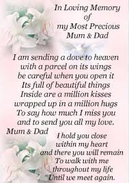 In Loving Memory Anniversary Quotes For Parents Heaven Quotes Mom In Heaven