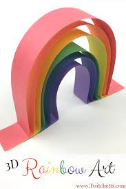 How To Make Simple 3d Rainbow Art That Is Amazing Construction Paper Crafts Easy Arts And Crafts Rainbow Crafts