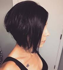 We also love the bright coloring. Black Inverted Bob Hairs London