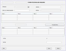 Cara Buat Form Penjualan Barang Aplikasi Minimarket Java Mysql