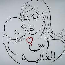 Pin By Taqdeer Husain Sami On رسم للأطفال Mothers Day Drawings Drawings Drawing For Kids
