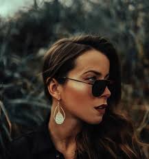 Bonnie sunglasses in Steel Blue with Brown