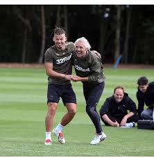 Kalvin phillips scored the only goal of their 'centenary game' against birmingham last season. Debbington On Twitter Looks Like It Was Take Your Dad To Work Day Here S Kalvin Phillips With Luke Aylings Dad Lufc