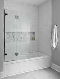 Finish the design by using basic, white subway tiles to frame the focal wall. 340 Best Tile A Tub Surround Ideas In 2021 Tub Surround Bathrooms Remodel Shower Tile