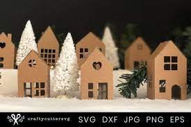 Download Christmas Village Svg Bundle Diy Christmas 3d House Free Design Of The Week Design Bundles