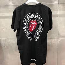 chrome hearts x the rolling stones tongue tee t shirt chrome hearts fashion shirts chrome hearts