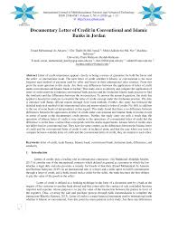 All passengers travelling to malaysia starting june 1, 2020 must; Pdf Documentary Letter Of Credit In Conventional And Islamic Banks In Jordan
