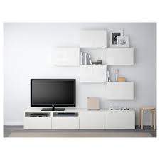 Besta Tv Storage Combination White Selsviken High Gloss White Ikea In 2020 Tv Storage Furniture India Ikea