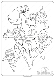 The Incredibles Family Coloring Pages In 2020 Disney Character Drawings Disney Coloring Pages Family Coloring Pages