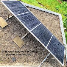 1200wp Balkonsolar Auf Garage Solar Kanal Inseln Holzbau