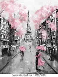 Black And White Oil Painting Landscape Oil Painting Paris European City Landscape France Wallpaper Eiffel Tower Black White And Pin Paris Painting Paris Paintings Canvas Eiffel Tower Painting