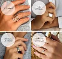 Amazon.com: Silverly: Chunky Rings