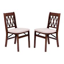 Stakmore Lattice Back Wood Folding Chairs Set Of 2 Bed Bath Beyond